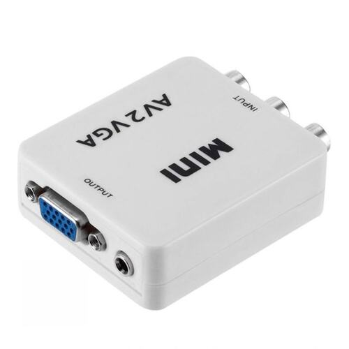 HD RCA CVBS AV to VGA Video Converter Conversor  AV2VGA