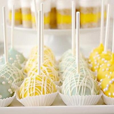 80Pcs Plastic Lollipop Stick Candy Cake Pop Sticks Chocolate