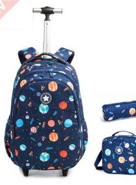 kids School trolley bag sets for School Rolling backpack Bag