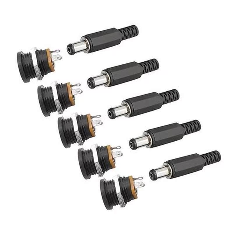 50Pair DC-022 5.5 x 2.1mm Plastic Male Plugs   DC Power Sock