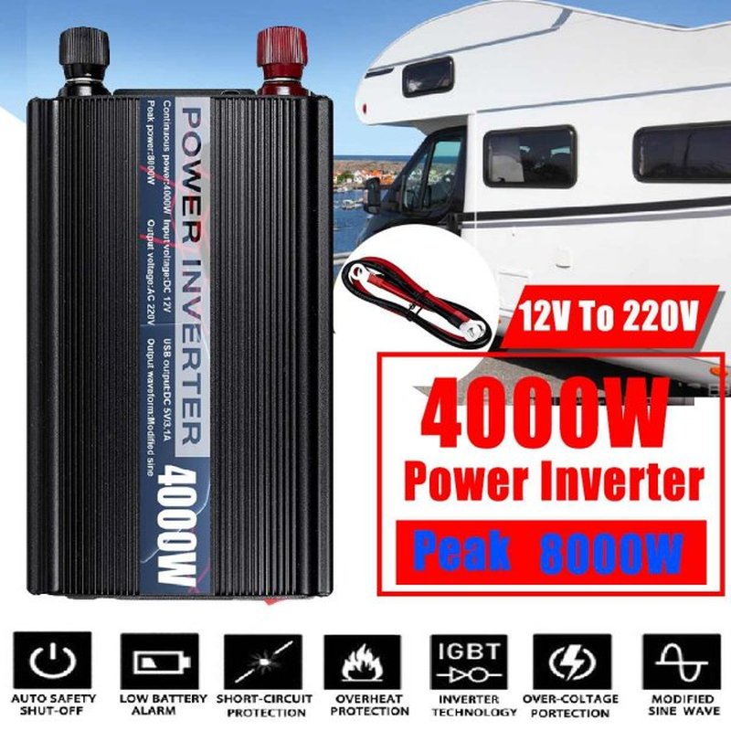 8000W Peak Modified Sine Wave Inverter 4000W Micro Cars Inve