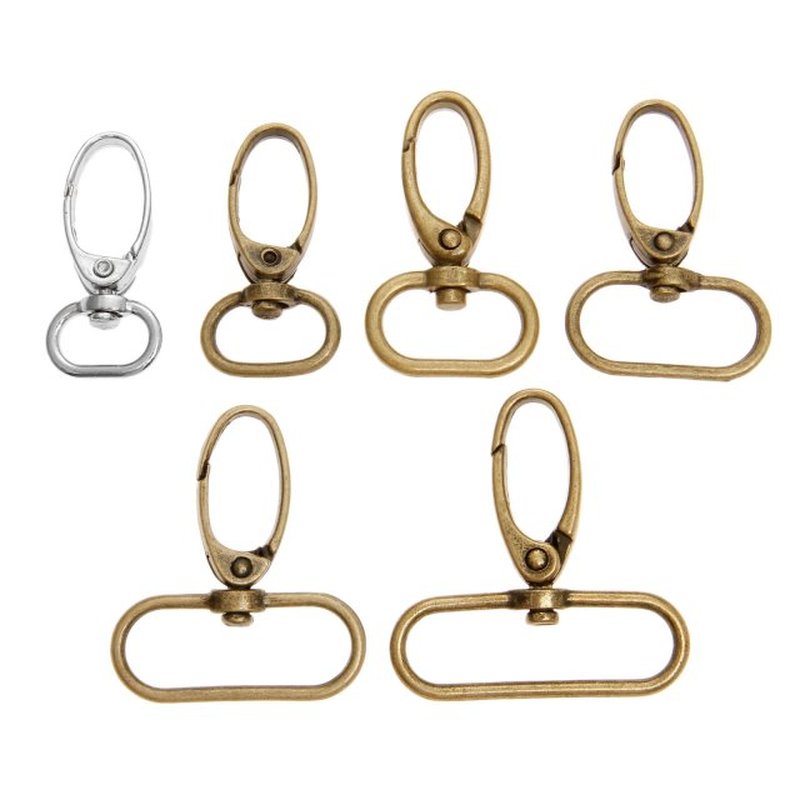 20 Pcs Metal Bags Strap Buckles Lobster Clasp Collar Snap Ho