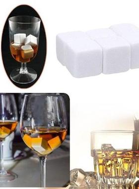 Reusable 6pcs Whisky Ice Stones With Bag Sipping Whisky