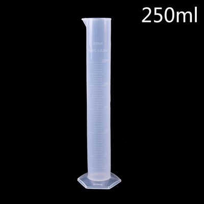 250ml Plastic Measuring Cylinder Laboratory Test Graduated T