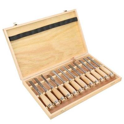 12Pcs Wood Carving Tools Set Engraving Knife Chisels Woodwor