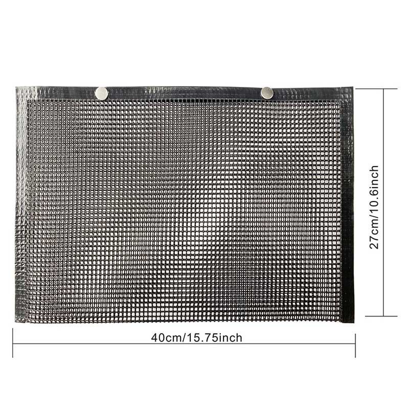 Fiberglass PEFE Tegflon Non-Stick Mesh Grilling Bag Mats Non