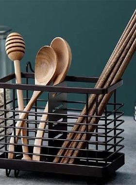 Kitchen Hanging Iron Drain Chopsticks Cage Hangable Hollow