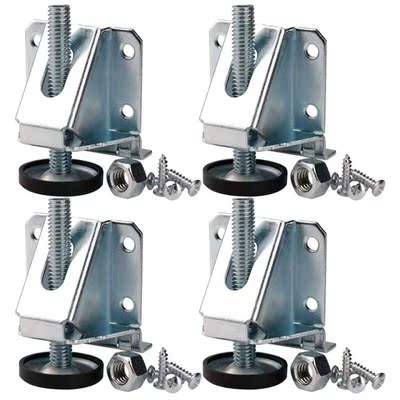 4 Leveling Feet Heavy Duty Furniture Levelers Adjustable Tab