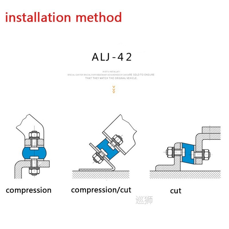 4 Pack Thread Rubber Mounts, M4 M5 M6 Shock Absorber Anti Vi