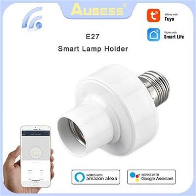 Aubess Tuya WiFi E27 Lamp Holder Base APP Remote Control