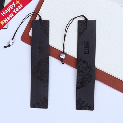 Chinese Style Retro Bookmarks Ebony Sandalwood Wood Quality,