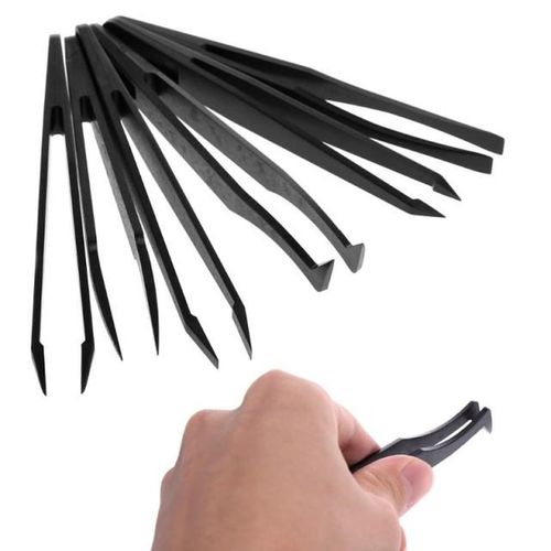 6pcs/set Multifunction Anti-static Electronic Tweezers Kit E