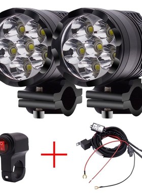 Motorcycle Led Headlight Work Light Offroad Lights Spot Outd