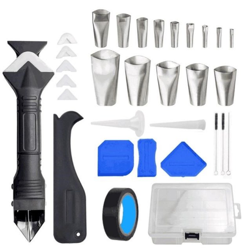 Professional Caulking  Finishing Tool Kit, 32 Pcs Caulking S
