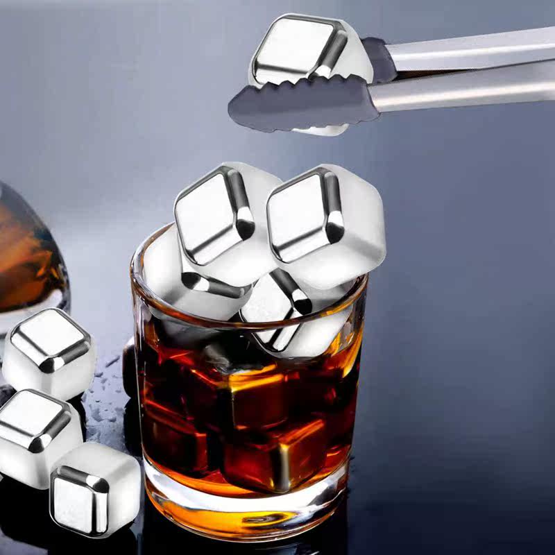 Whiskey Stones Stainless Steel Chilling Stones Whiskey Ice