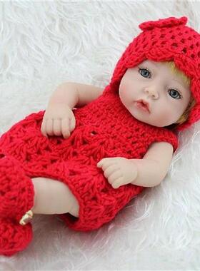Cute Lovely Reborn Baby Doll With Clothes Set Short Hair