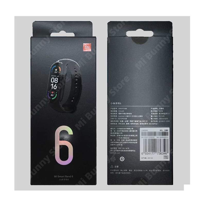 Newest Xiaomi Mi Band 6 Blood Oxygen AMOLED Screen Fitness B