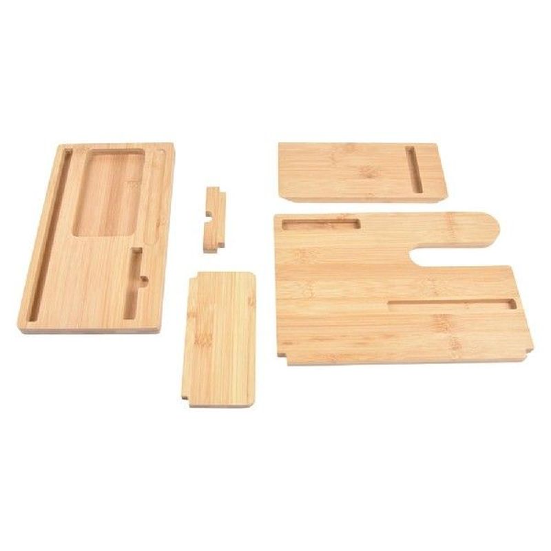 Wood Ash Phone Docking Station For Men Multifunctional