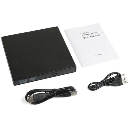 USB External DVD CD RW Disc Burner Combo Drive Reader for Wi