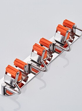 Hanger-Clip Mop-Storage-Box Rack Stainless-Steel Wall-Mounte