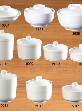 Imitation Porcelain Dinnerware Restaurant Soup Tureen Cantee