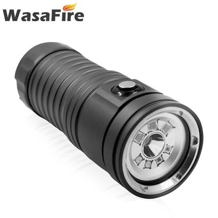 Portable 4-mode Diving Flashlight 6000LM Underwater 80M Phot