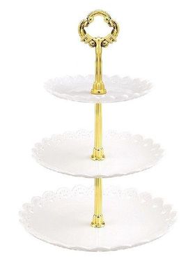 Hot Sale1pcs  3 Tier Cake Stand Metal Buffet Dessert