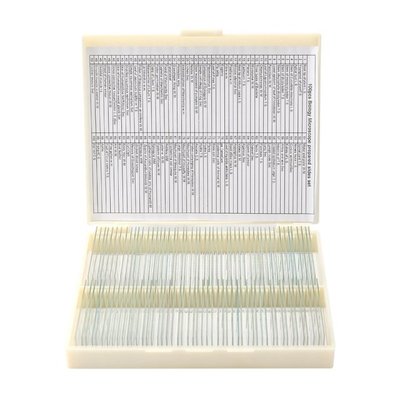 100PCS Portable Microscope Slides Science Specimen Cover Sli