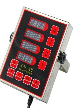 EU US Plug 4-Channel Restaurant Kitchen Timer Loud Alarm Coo