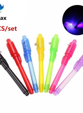 5PCS/Set Multi-function Invisible Ink Pen UV Flashlight UV L