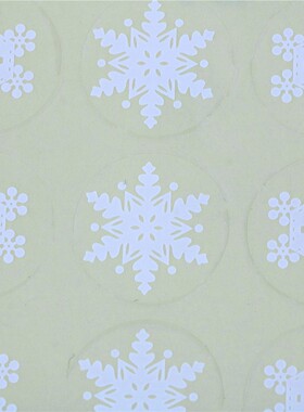 high quality 200pcs/10 sheets Snowflake PVC Clear Sticker Ch