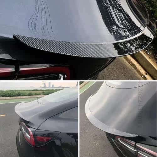 For Tesla Model 3 2017 2021 2022 Rear Trunk Lip Carbon Fiber