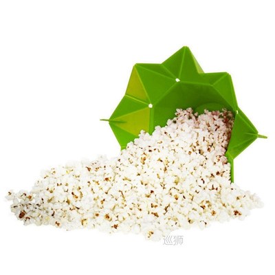 Food-Grade Silicone Popcorn Maker Microwave Foldable Bowl Po
