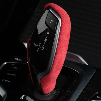 Alcantara Gear Shift Knob Cover Trim ABS Car sticker For BMW