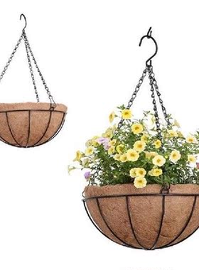 8/10/12 inch Hanging Coconut Flower Pot Basket Liners