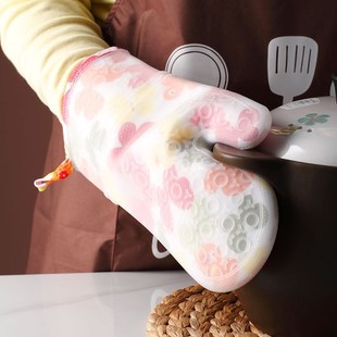 Kitchen Gloves Insulation Silicone Gloves Cooking Microwave