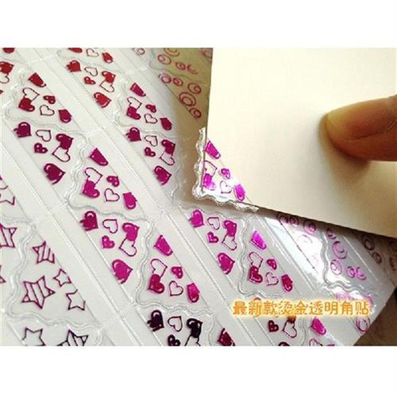 10 Sheets/780 PCS Sparkling PVC Photo Corners Stickers