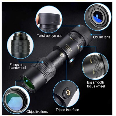 4k 10 300x40mm Super Telephoto Zoom Monocular Telescope for