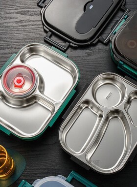 Insulated Lunch Box Stainless Steel Bento Box With Soup Cup