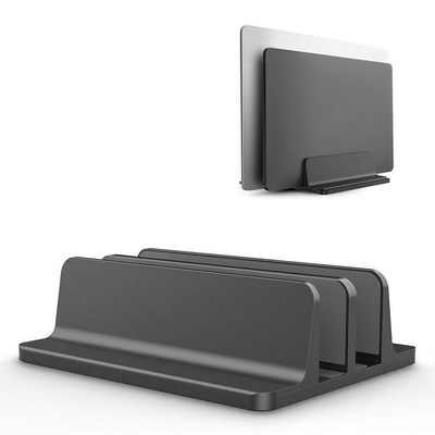 Vertical Laptop Stand for Macbook Air Pro Desktop Double Des