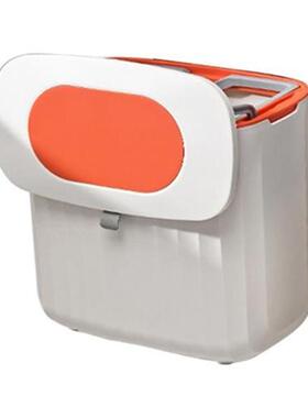 8L Kitchen Hanging Trash Can with Lid Cabinet Door Under Sin