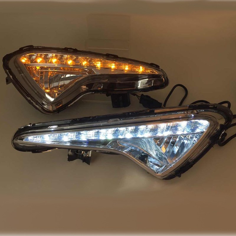 For Hyundai Solaris 2014 2015 2016 LED DRL Daytime Running L