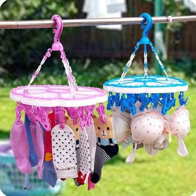 Windproof Clothespin Thickening Plastic Clothes Clip