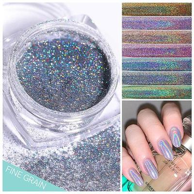 1Box Nail Mirror Glitter Powder Metallic Colorful Dust Metal
