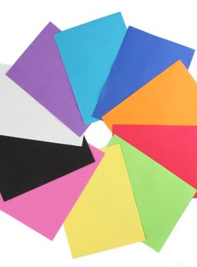 10 Sheets Multicolor A4 Sponge EVA Foam Paper Funky Kids Ha