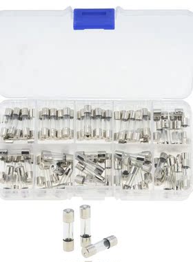 100PCS Set 0.2A-20A 5x20mm Quick Blow Glass Tube Fuse Assort