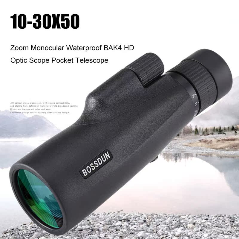 10-30×50 Powerful Monocular Long Range Zoom Pocket Spo