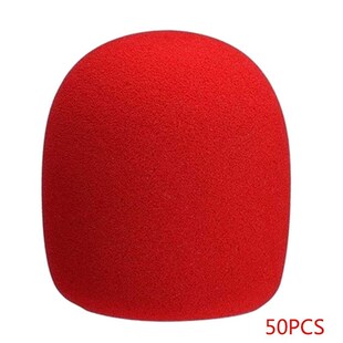 50pcs Microphone Cover Foam Windscreen Stand Handheld Mic Sp
