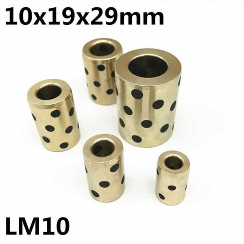 10pcs 10x19x29 mm linear graphite copper set bearing copper