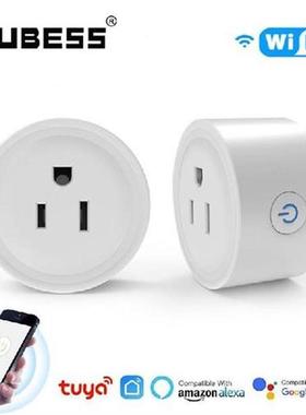 Aubess Tuya WiFi Smart Socket Gauge Plug AI Speaker Voice